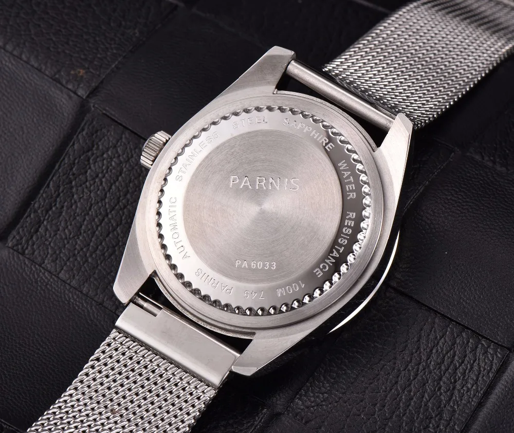 Fashion 43mm Parnis Automatic Watch Black Ceramic Bezel Mechanical Watches Bracelet Clasp Luminous 100m Waterproof 2021 Man Gift
Fashion 43mm Parnis Automatic Watch Black Ceramic Bezel Mechanical Watches Bracelet Clasp Luminous 100m Waterproof 2021 Man Gift