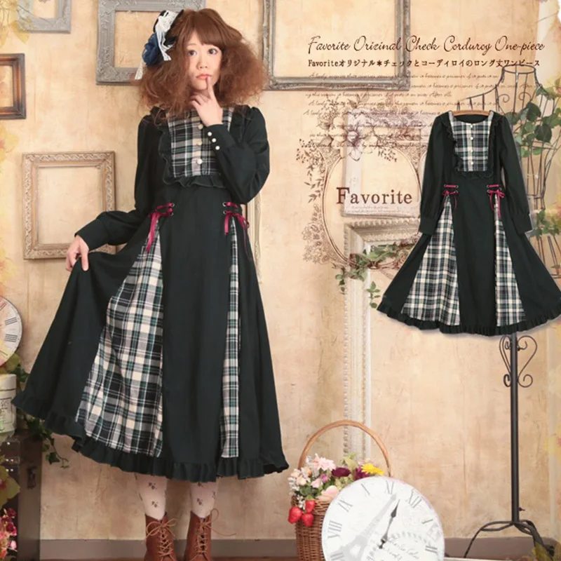 Harajuku Mori Girl Lolita Princess Dress Women Clothing Spring Full Sleeved Retro Mid Calf Length Female Kawaii Dresses A186
Harajuku Mori Girl Lolita Princess Dress Women Clothing Spring Full Sleeved Retro Mid Calf Length Female Kawaii Dresses A186