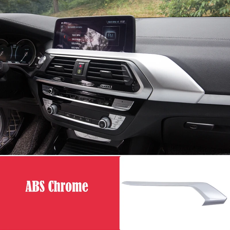 ABS Plastic Chrome For BMW X3 G01 X4 G02 2018 2019 Car Accessories Center Console Conditioner Air Outlet Frame Panel Cover Trim
ABS Plastic Chrome For BMW X3 G01 X4 G02 2018 2019 Car Accessories Center Console Conditioner Air Outlet Frame Panel Cover Trim