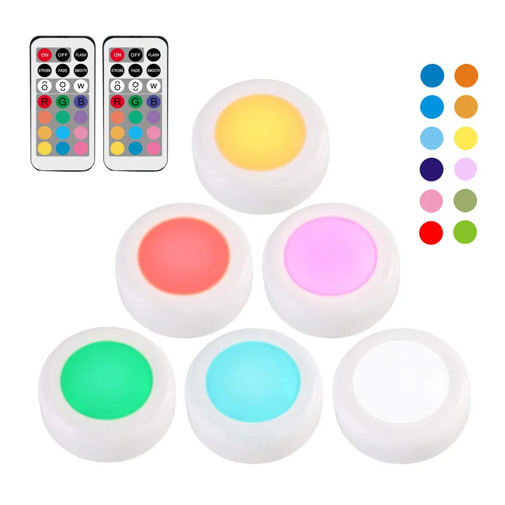 RGB 12 Colors Under Cabinet Light (6 Lamps+2 Remotes ) Dimmable Touch Sensor LED Night Lamps DC4.5V for Kitchen Stair
RGB 12 Colors Under Cabinet Light (6 Lamps+2 Remotes ) Dimmable Touch Sensor LED Night Lamps DC4.5V for Kitchen Stair