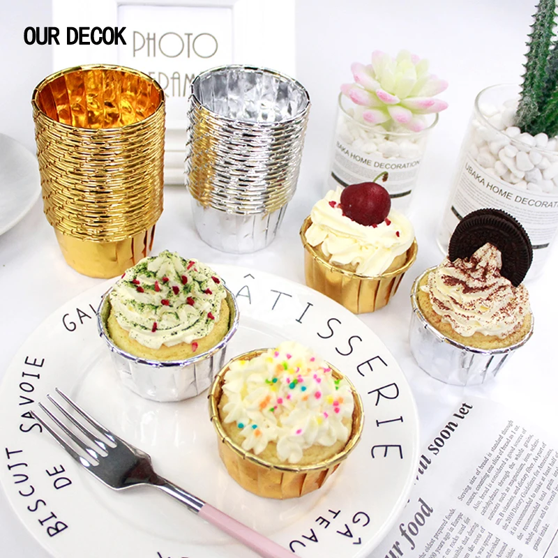 100pcs/set Gold Silver Curlin Cake Cup Cupcake Baking Muffin Cup Party Tray Cake Mold Pastry Decorating Tools
100pcs/set Gold Silver Curlin Cake Cup Cupcake Baking Muffin Cup Party Tray Cake Mold Pastry Decorating Tools