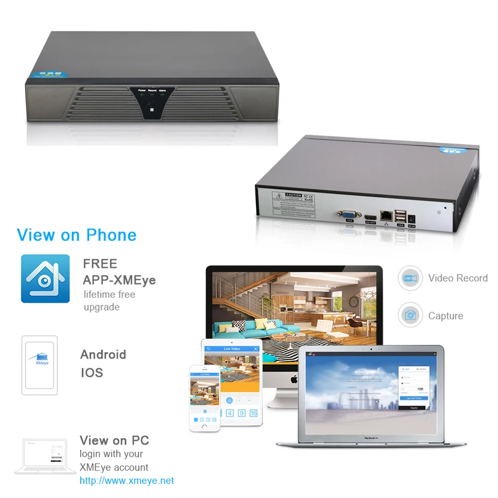 YiiSPO 16CH 5MP NVR H.265 Security Network Video Recorder 4K HDMI NVR Support H.264 IP CCTV Camera XMeye APP Hi3536D
YiiSPO 16CH 5MP NVR H.265 Security Network Video Recorder 4K HDMI NVR Support H.264 IP CCTV Camera XMeye APP Hi3536D