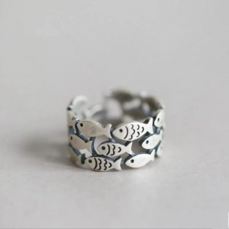 Hot New Fashion Animal Silver Plated Jewelry Cute Fish Creative Personality Retro Adjustable Rings Birthday Gift R027
Hot New Fashion Animal Silver Plated Jewelry Cute Fish Creative Personality Retro Adjustable Rings Birthday Gift R027
