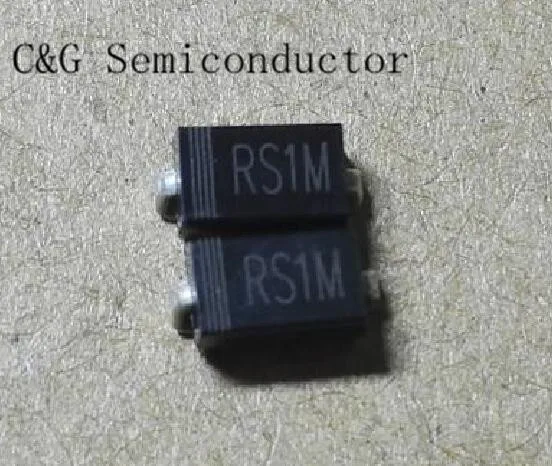 Фото 20pcs RS1M DO 214AC SMA Выпрямитель с быстрым восстановлением 1N4937 FR107 SMD|fast recovery|smd rectifier |