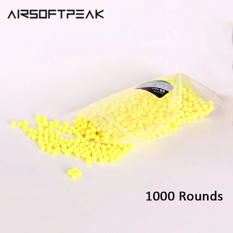 1000pcs/ lot Airsoft 0.12g Strike BB Balls Paintball Shooting Hunting 6mm Strikeball Rifle Gun Plastic Ball Tactical BBs Yellow
1000pcs/ lot Airsoft 0.12g Strike BB Balls Paintball Shooting Hunting 6mm Strikeball Rifle Gun Plastic Ball Tactical BBs Yellow