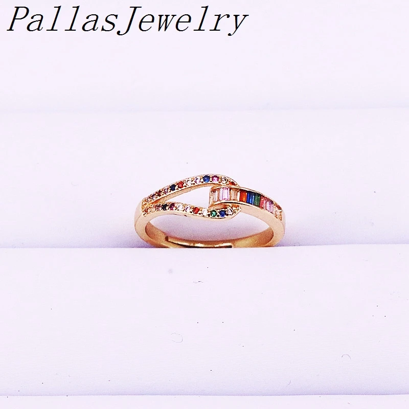 10Pcs New Trendy Sparking Bling Cubic Zirconia Gold Color Rainbow Adjustable Ring For Girls Jewellery Rings
10Pcs New Trendy Sparking Bling Cubic Zirconia Gold Color Rainbow Adjustable Ring For Girls Jewellery Rings