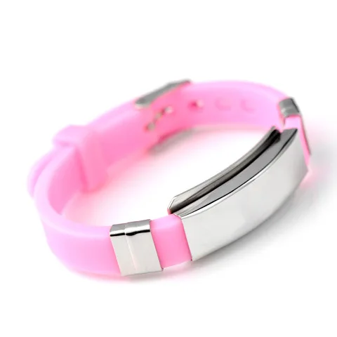 Silicone Bracelet Titanium Hypoallergenic Simple Minimalist Blue Pink Couple Armband Damen 2021 Fashion Pulseira | Украшения и
