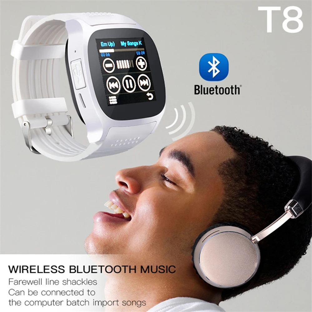 T8 Smart Watch 1.56 Inch Led Square Sim Card Men's Bluetooth Mobile Phone Watch Gps Audio Video Player Sleep For Android
T8 Smart Watch 1.56 Inch Led Square Sim Card Men's Bluetooth Mobile Phone Watch Gps Audio Video Player Sleep For Android
