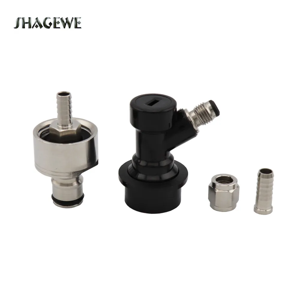 Home brewing Stainless Steel Carbonation Cap Carbonator-Liquid & Gas Ball Lock Disconnect -1/4"Barb with Swivel Nut
Home brewing Stainless Steel Carbonation Cap Carbonator-Liquid & Gas Ball Lock Disconnect -1/4"Barb with Swivel Nut