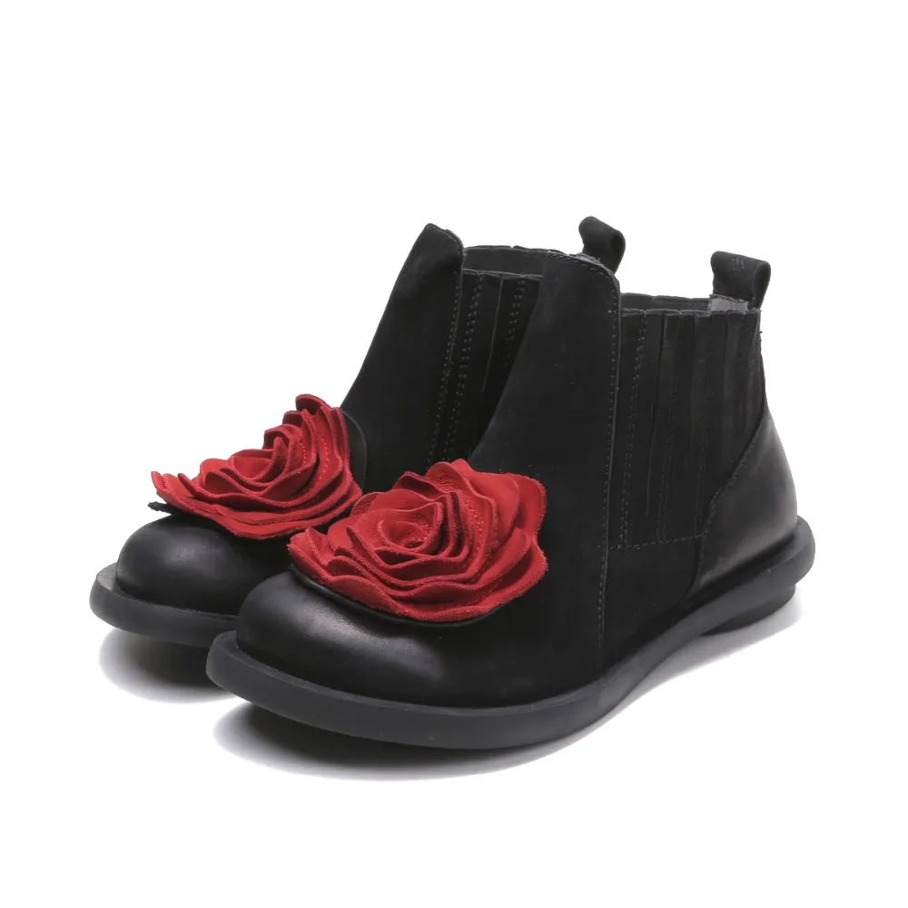 2019 Big Red Flower Women Boots Cow Suede Round Toes Ankle Boots Flat Heels Handmade Shoes Vintage Boots
2019 Big Red Flower Women Boots Cow Suede Round Toes Ankle Boots Flat Heels Handmade Shoes Vintage Boots