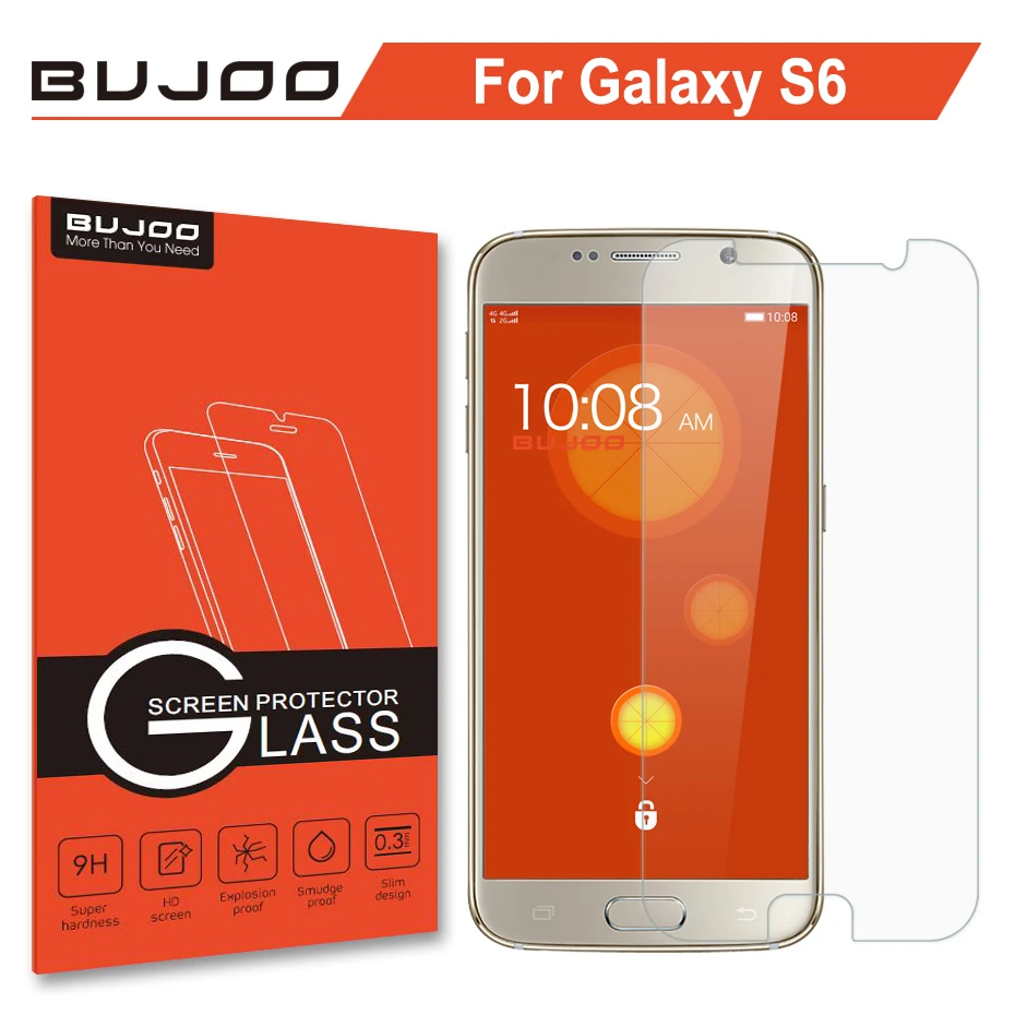Оригинальный BUJOO Real 2.5D защита для экрана закаленное стекло Samsung Galaxy S6 S 6 0 3 мм 9H HD