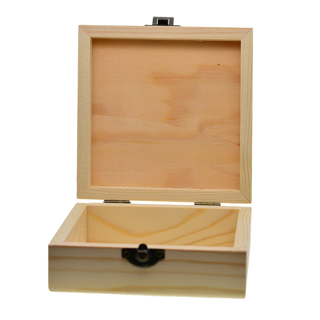 Unfinished Wood Wooden Jewelry Box Gift Boxes Storage Case Base For Kids Toys Painting DIY Craft 12cm
Unfinished Wood Wooden Jewelry Box Gift Boxes Storage Case Base For Kids Toys Painting DIY Craft 12cm