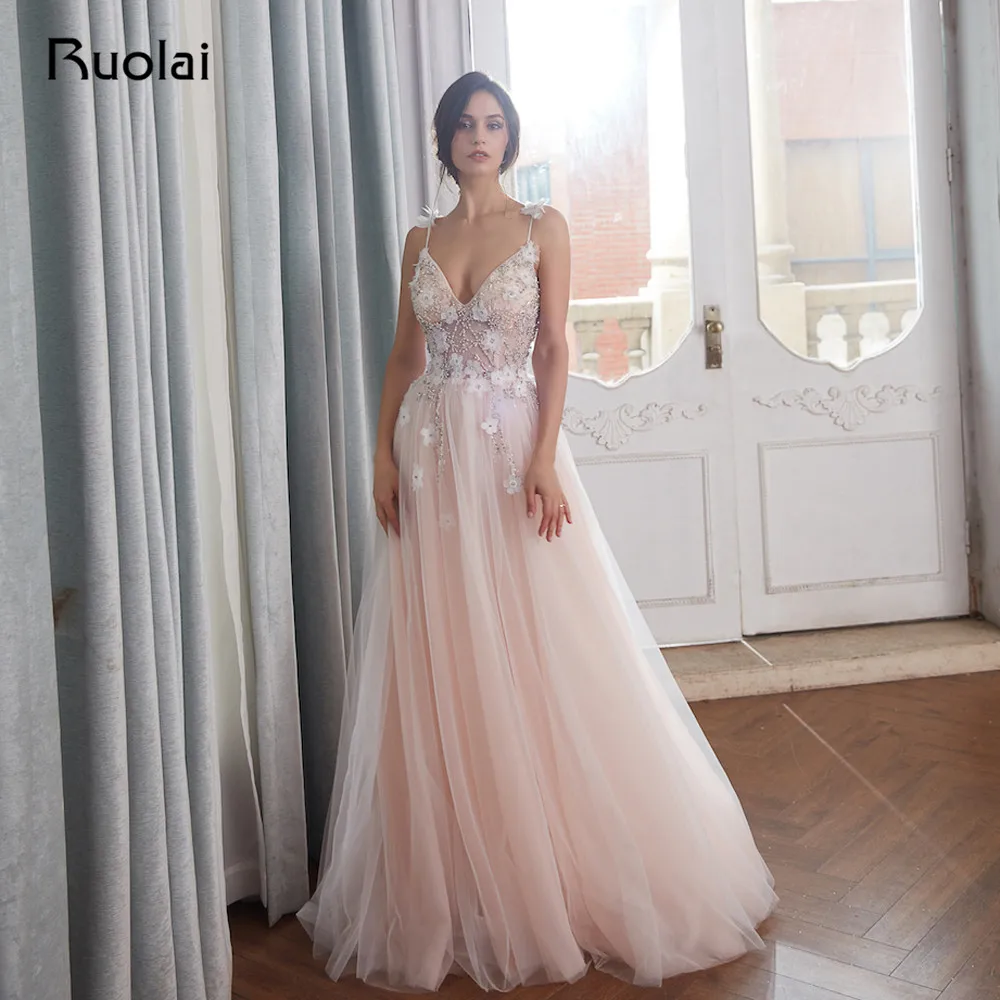 Luxury Evening Dresses 2019 V-Neck Crystal Beaded Top Prom Dress 2019 Blush Tulle Evening Gown Long Vestido de Fiesta Largo RE23
Luxury Evening Dresses 2019 V-Neck Crystal Beaded Top Prom Dress 2019 Blush Tulle Evening Gown Long Vestido de Fiesta Largo RE23
