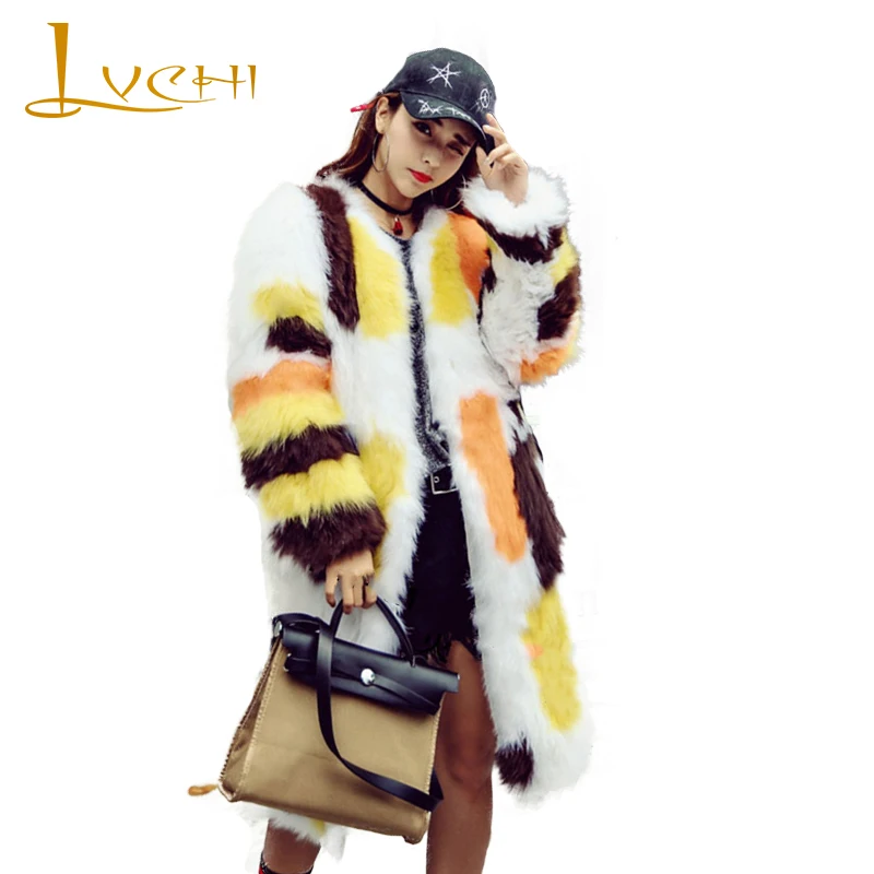 LVCHI Winter 2019 Contrast Color Real Fox Fur Coats V-Neck Slim Real Natural Fox Fur Coat Women's Long Spliced Medium Fox Coats
LVCHI Winter 2019 Contrast Color Real Fox Fur Coats V-Neck Slim Real Natural Fox Fur Coat Women's Long Spliced Medium Fox Coats