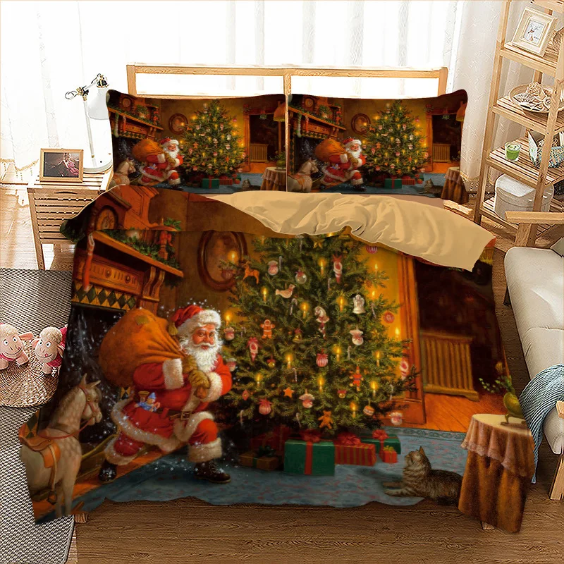 Xmas Bedding Set 3D Twin Full Queen King Single Double Duvet Cover With Pillowcase Bedclothes Kid Children Adult Christmas Gift
Xmas Bedding Set 3D Twin Full Queen King Single Double Duvet Cover With Pillowcase Bedclothes Kid Children Adult Christmas Gift