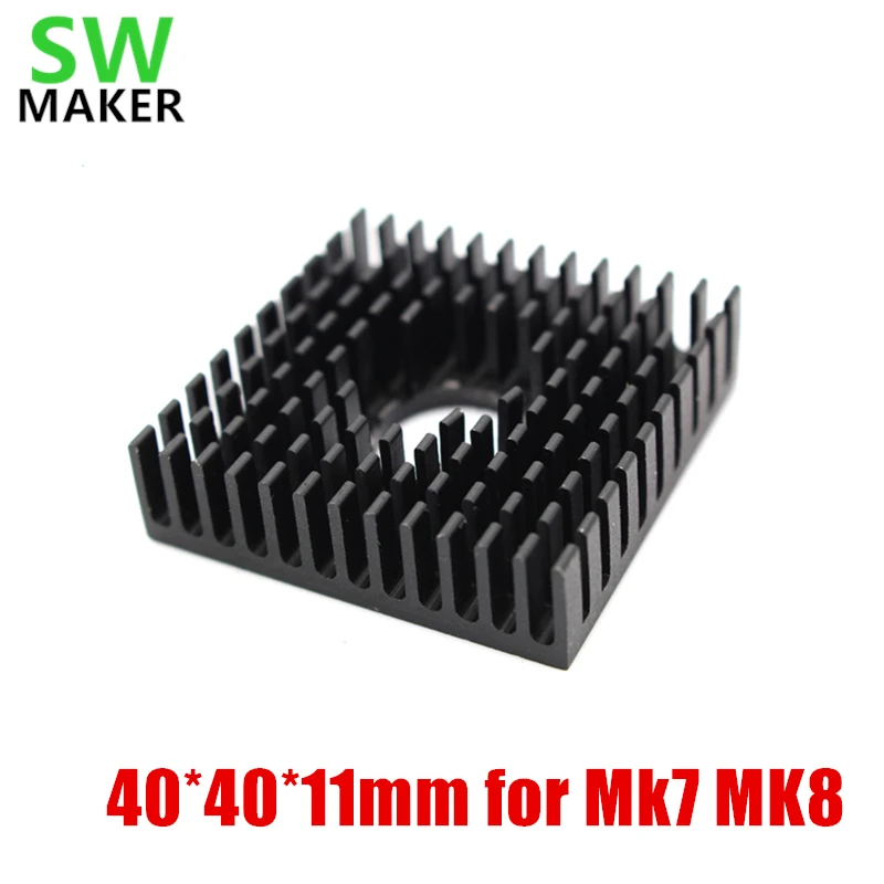 Heat sink 40*40*11mm heat sink for Mk7 MK8 extruder Reprap 3D printer accessories
Heat sink 40*40*11mm heat sink for Mk7 MK8 extruder Reprap 3D printer accessories