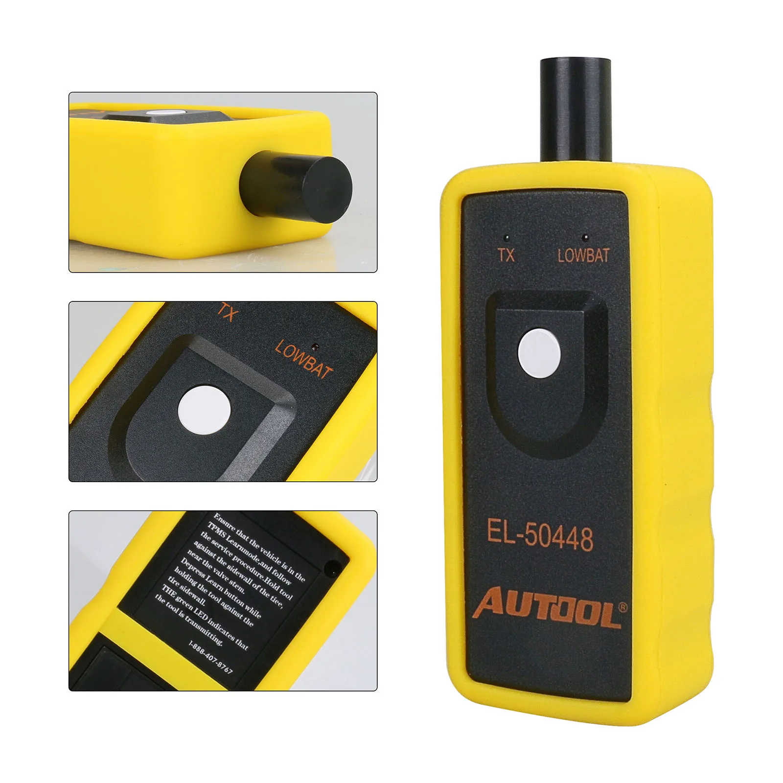 AUTOOL EL-50448 Auto Tire Pressure Monitor Sensor Reset Tool For GM Opel Chevrolet Vehicles TPMS Reset 315MHZ and 433MHz
AUTOOL EL-50448 Auto Tire Pressure Monitor Sensor Reset Tool For GM Opel Chevrolet Vehicles TPMS Reset 315MHZ and 433MHz