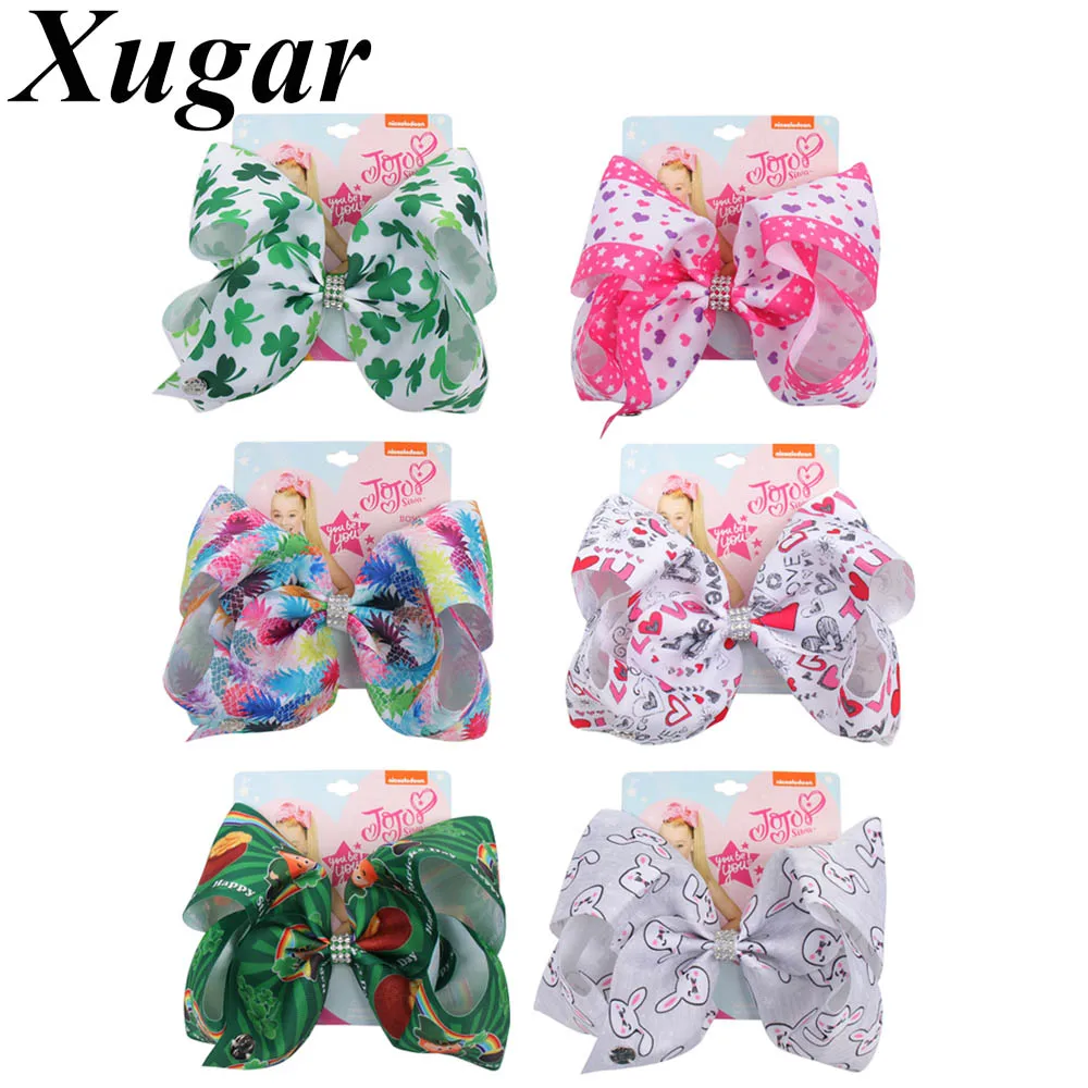 7" Jojo Siwa JOJO Bows Printed Grosgrain Ribbon Hair Bows for Girls Rhinestone Hair Clip Dance Party Hairgrips Hair Accessories
7" Jojo Siwa JOJO Bows Printed Grosgrain Ribbon Hair Bows for Girls Rhinestone Hair Clip Dance Party Hairgrips Hair Accessories