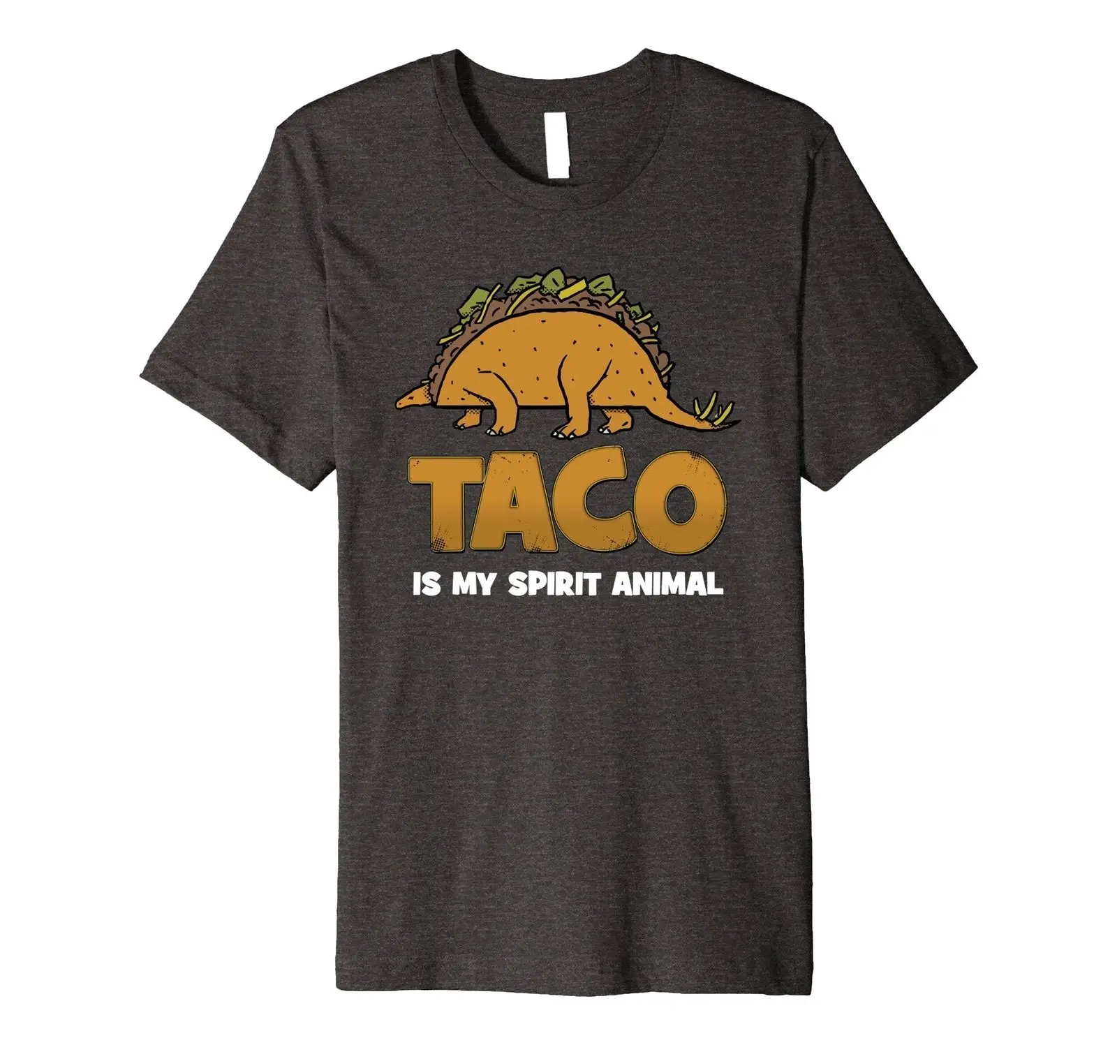Мужские Taco мой дух животных! Забавные Tacosaurus футболка с динозавром XL Темно