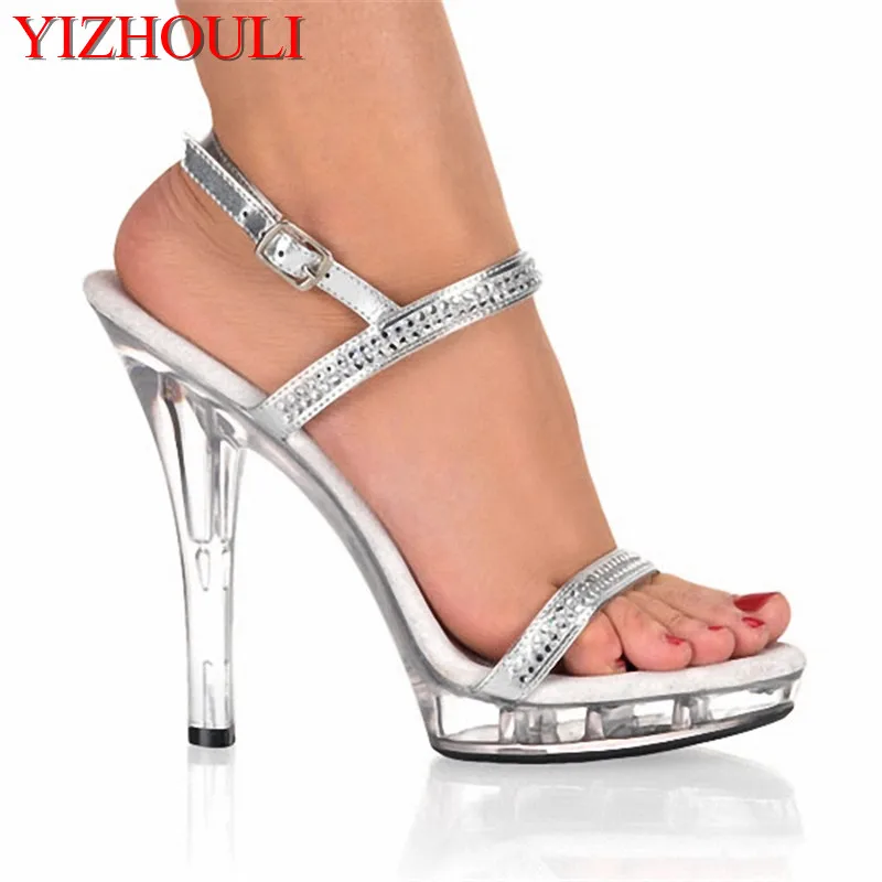 Plus Size Beautiful Dress high heels 13cm sexy Crystal Platforms Pole Sandals Rhinestone Straps Wedding Shoes
Plus Size Beautiful Dress high heels 13cm sexy Crystal Platforms Pole Sandals Rhinestone Straps Wedding Shoes