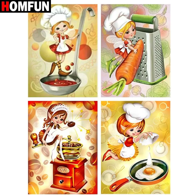 HOMFUN Full Square/Round Drill 5D DIY Diamond Painting "Cartoon chef" 3D Diamond Embroidery Cross Stitch Home Decor Gift
HOMFUN Full Square/Round Drill 5D DIY Diamond Painting "Cartoon chef" 3D Diamond Embroidery Cross Stitch Home Decor Gift