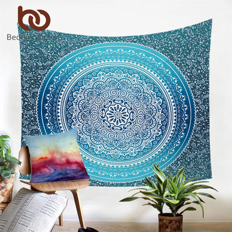 

BeddingOutlet Concealed Tapestry Bohemia Nice Gift Colorful Microfiber Hanging Wall Tapestries 130cmx150cm 150cmx200cm