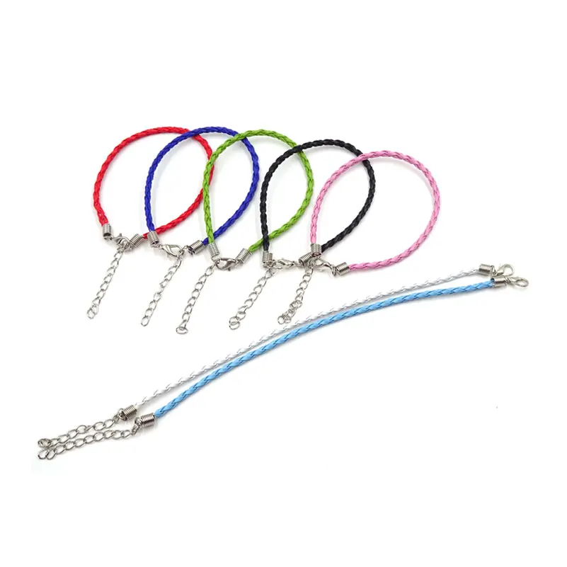200*3MM 50pcs Mixed Hand-knit Hide Rope Charms Bracelets Stopper Clasp PU Leather Bracelace D0328
200*3MM 50pcs Mixed Hand-knit Hide Rope Charms Bracelets Stopper Clasp PU Leather Bracelace D0328