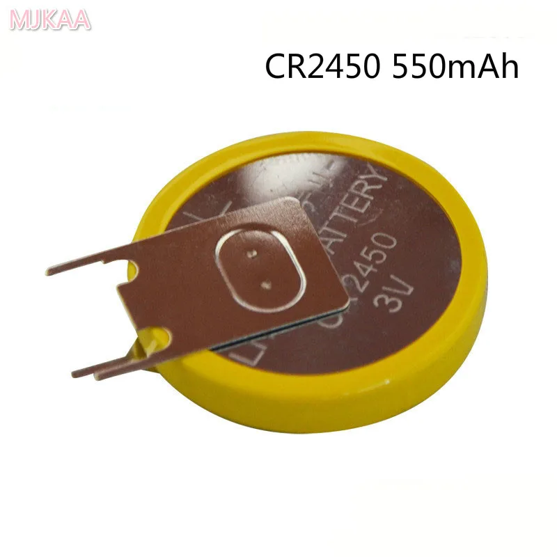 10x CR2450 550 мАч кнопочные батареи 3 в 180 градусов фута Сварочные припоя шпильки Bluetooth