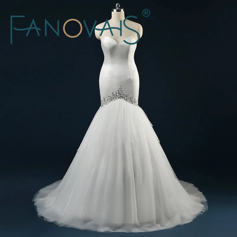 ASA Real Pictures Tulle Tiered Ruffles Court Train Mermaid Wedding Dresses Crystal Beaded Sequins Off Shoulder Bridal Gowns
ASA Real Pictures Tulle Tiered Ruffles Court Train Mermaid Wedding Dresses Crystal Beaded Sequins Off Shoulder Bridal Gowns