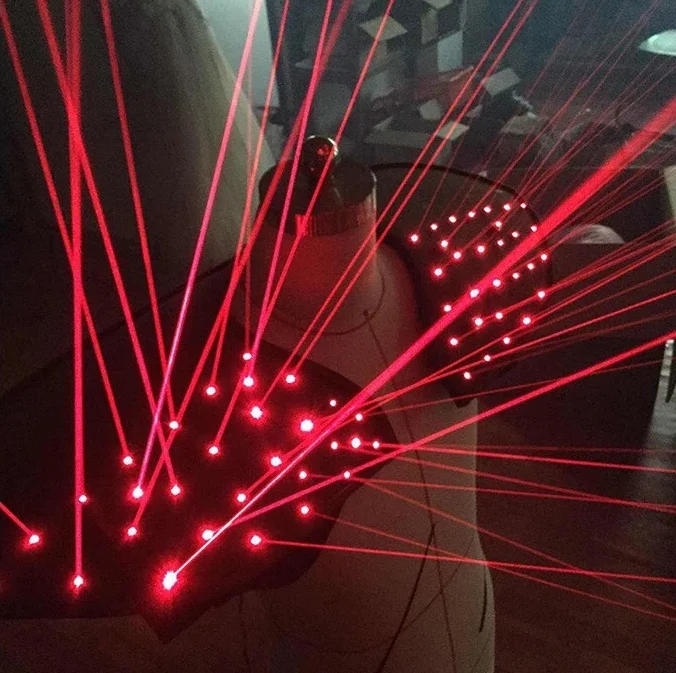 Red Laser Suit, LED Vest, Luminous Waistcoat Laser Gloves Glasses For Laser Show Fluorescent parties, Bars, Nightclubs Costumes
Red Laser Suit, LED Vest, Luminous Waistcoat Laser Gloves Glasses For Laser Show Fluorescent parties, Bars, Nightclubs Costumes