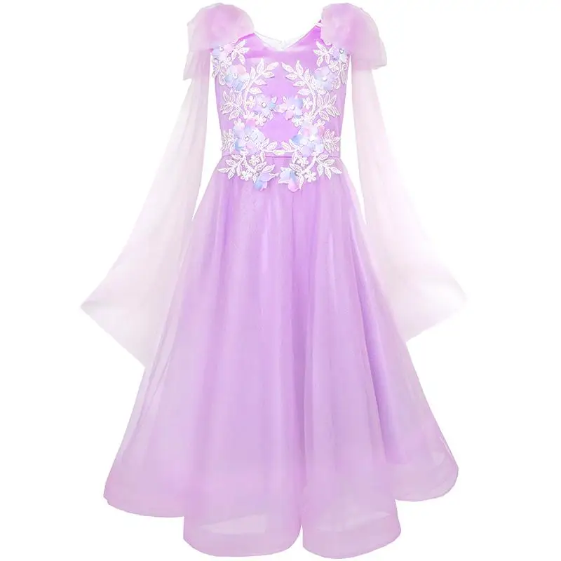 Flower Girl Dress Purple Sleeveless Mantillas Wedding Bridesmaid 2020 Summer Princess Party Gowns Size 7-14 Carnival Vestidos
Flower Girl Dress Purple Sleeveless Mantillas Wedding Bridesmaid 2020 Summer Princess Party Gowns Size 7-14 Carnival Vestidos