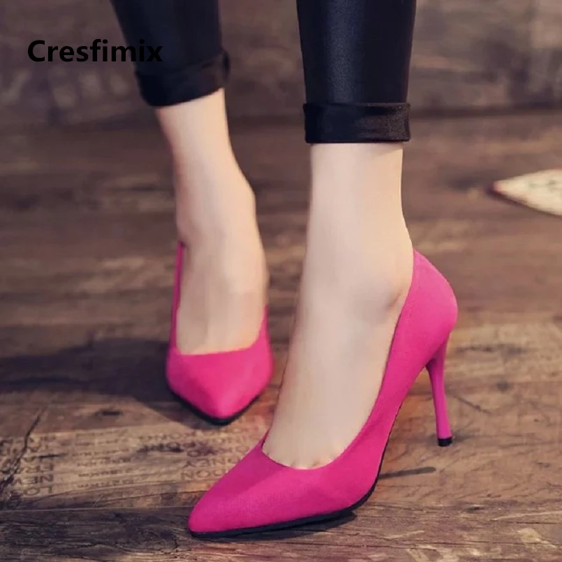 Cresfimix women new fashion 8cm slip on high heel shoes lady casual spring & summer pointed toe high heels tacones altos a629
Cresfimix women new fashion 8cm slip on high heel shoes lady casual spring & summer pointed toe high heels tacones altos a629
