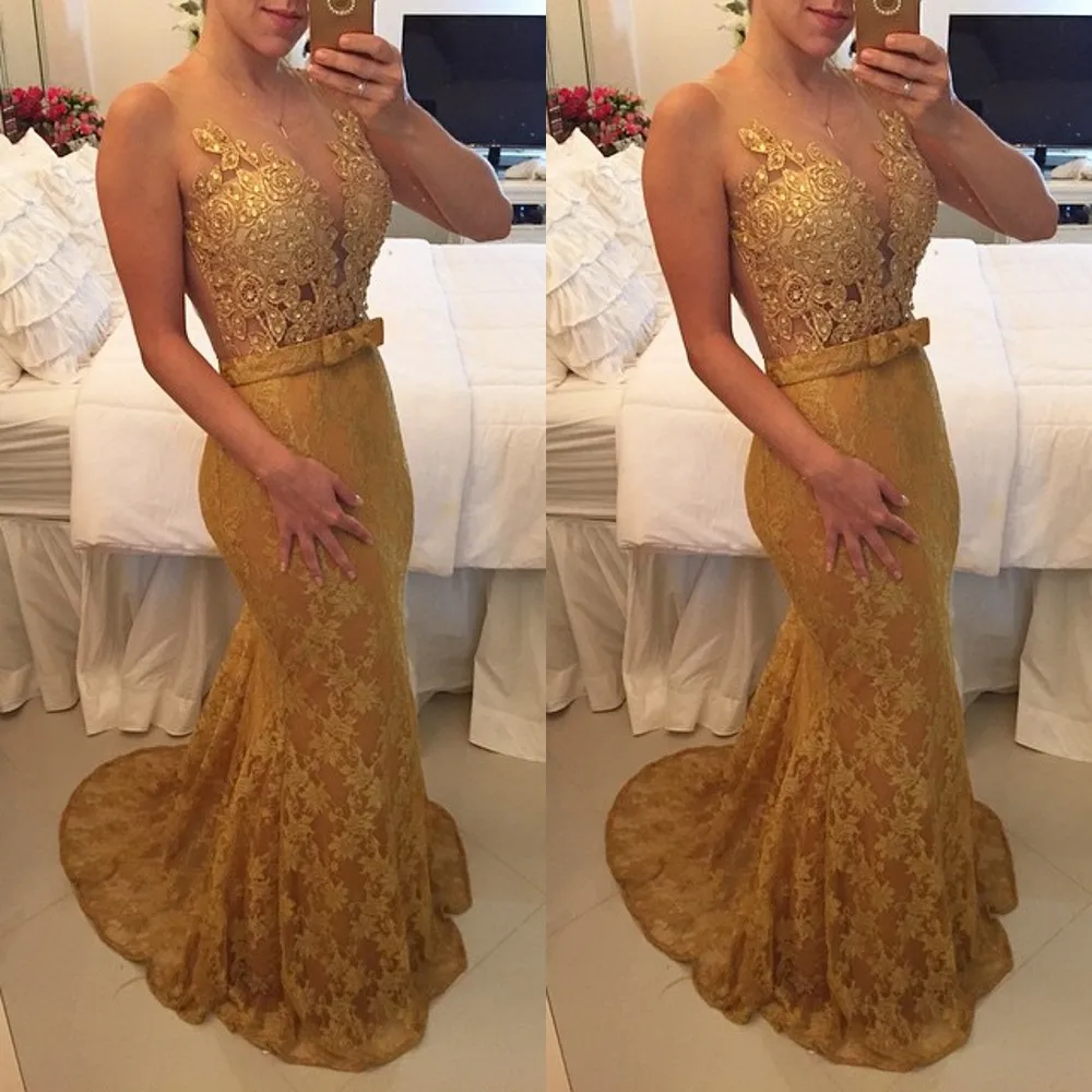 Сексуальные женские длинные вечерние платья русалки с v образным вырезом золотым