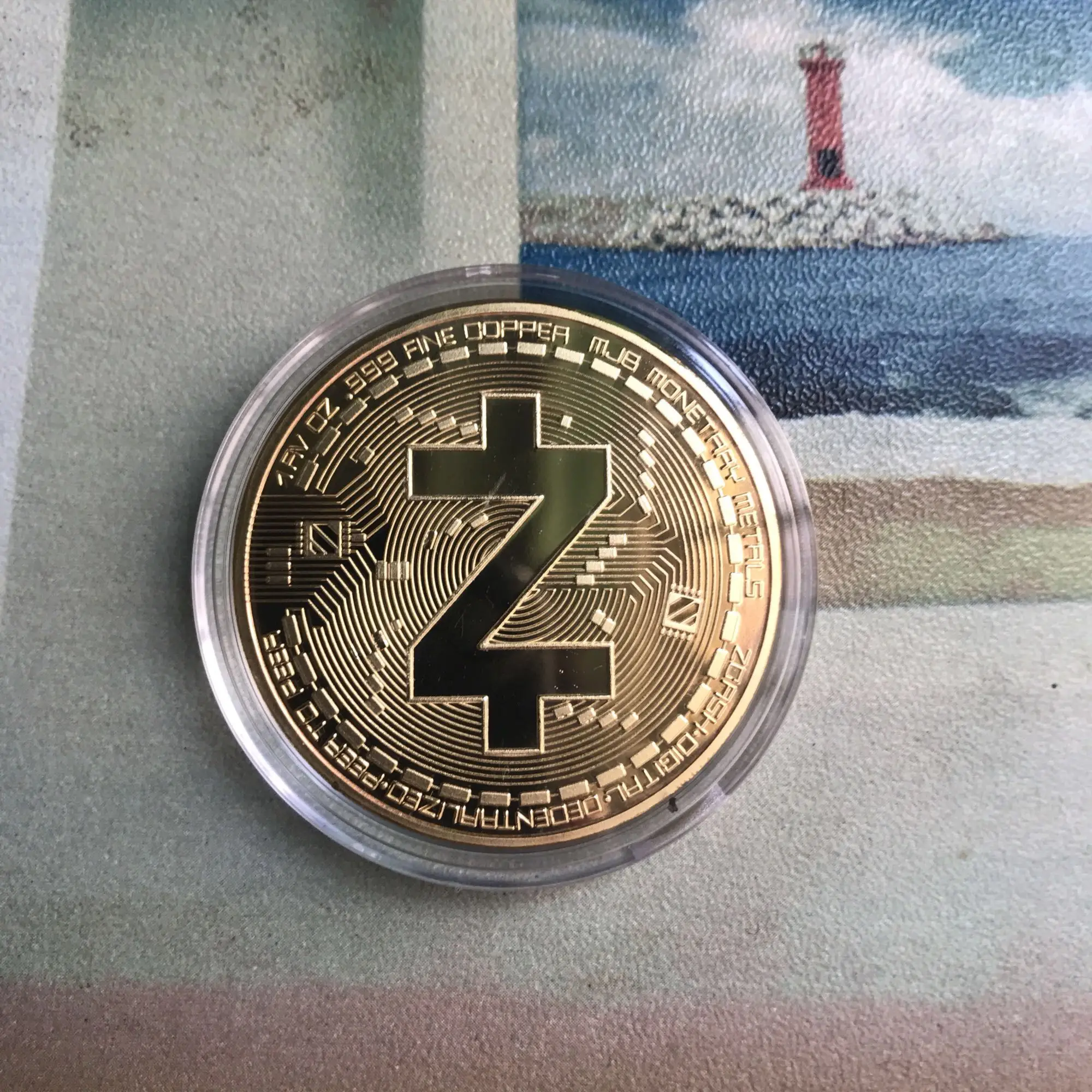Новая Z монета нулевая виртуальная валюта Биткоин металлическая памятная не