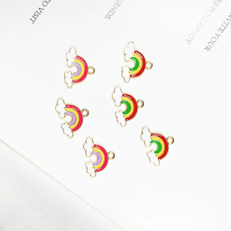 New 10PCS Oil Drop Rainbow Enamel Charms DIY Jewelry Bracelet Necklace Pendant Charms Gold Tone Enamel Floating Charm
New 10PCS Oil Drop Rainbow Enamel Charms DIY Jewelry Bracelet Necklace Pendant Charms Gold Tone Enamel Floating Charm