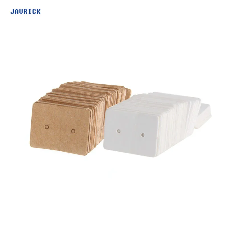 JAVRICK 100 шт. пустые серьги серьги-гвоздики Висячие бирки для карт ювелирные изделия