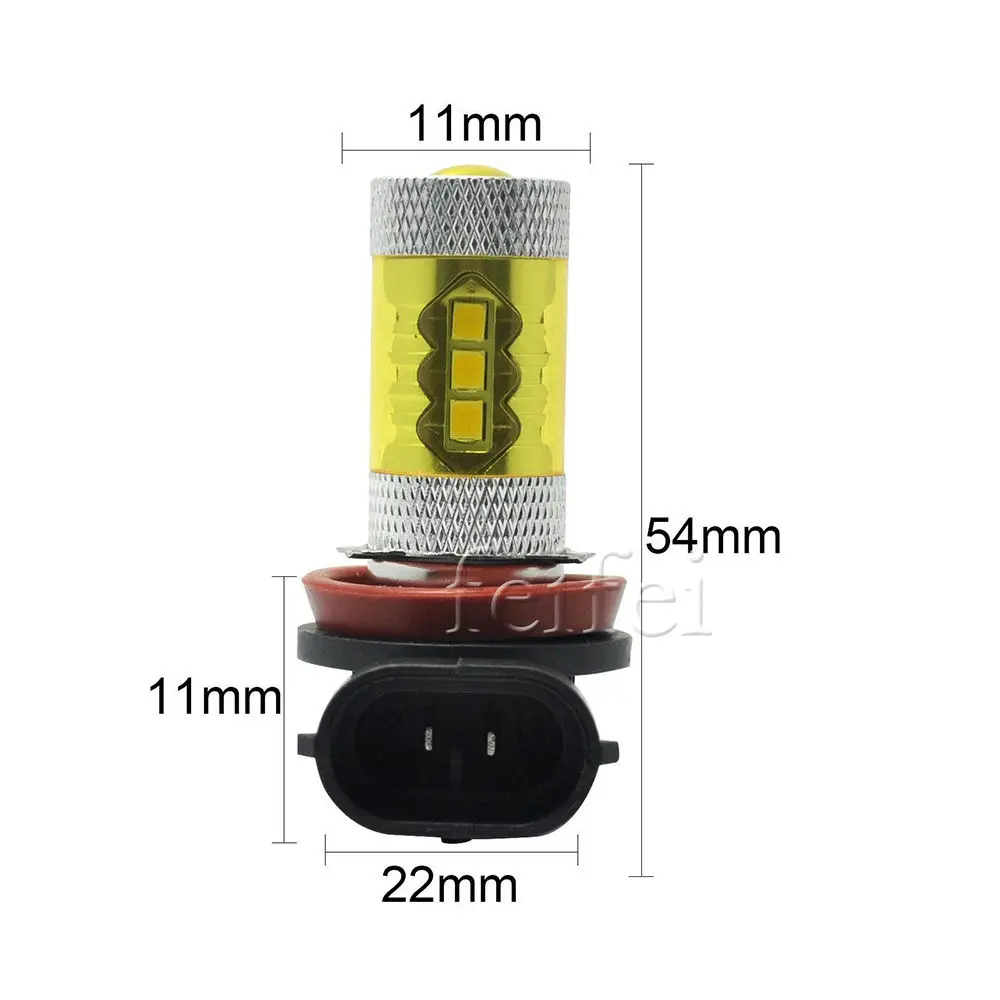 12V 80W Car Bulbs White Yellow H8 H9 H11 for Led Fog Light Bulb 1200LM High Low Beam Headlight
12V 80W Car Bulbs White Yellow H8 H9 H11 for Led Fog Light Bulb 1200LM High Low Beam Headlight