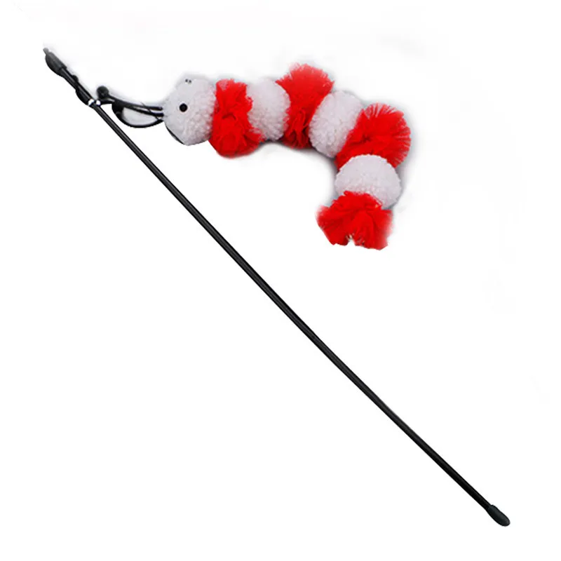 Cute Caterpillar Pet Cat Teaser Toys Wand with Bell kitten Interactive Toy Drop Shipping
Cute Caterpillar Pet Cat Teaser Toys Wand with Bell kitten Interactive Toy Drop Shipping