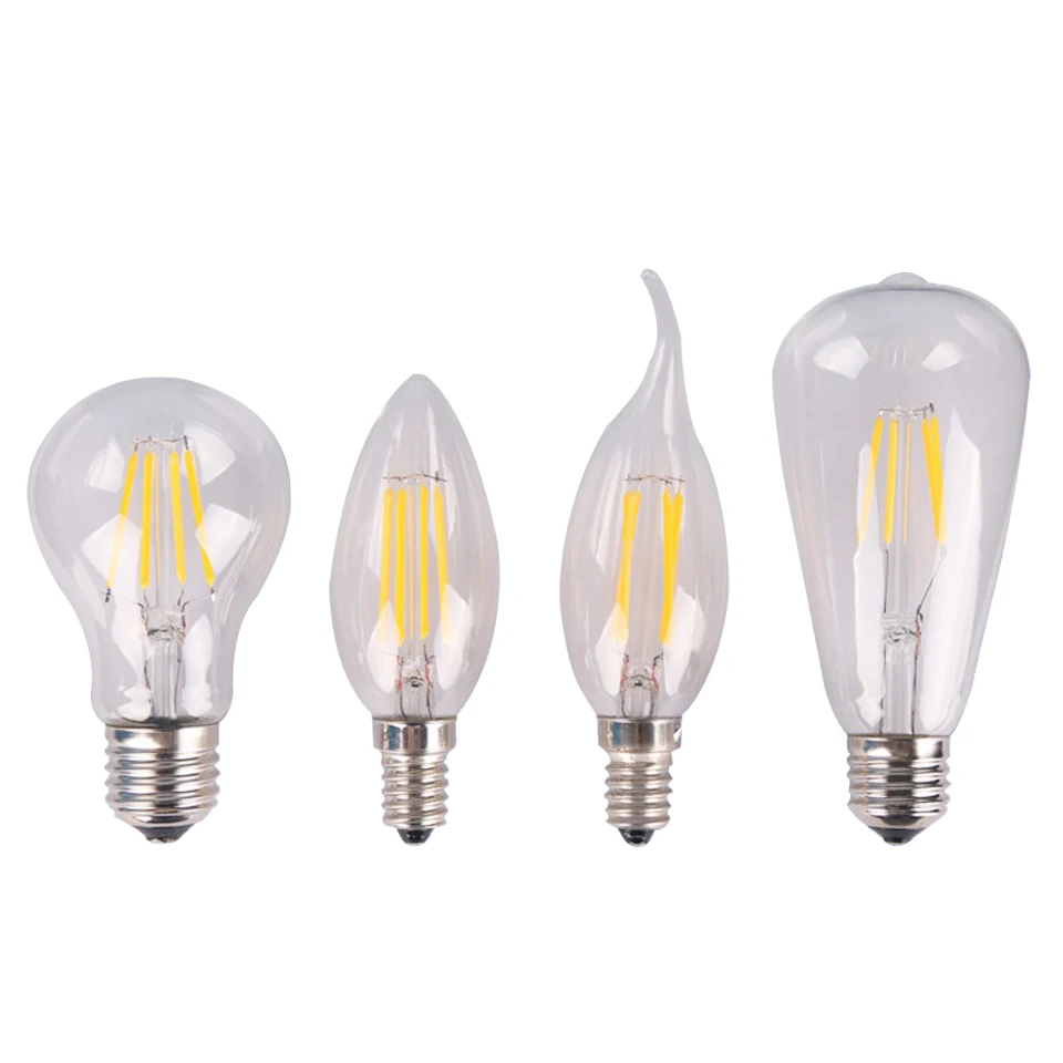E27 E14 Antique Retro Edision Led Bulb Lights 4W 6W C35 A60 ST64 Vintage Led Incandescent Lamp AC220V Glass Filament Lamp Lights
E27 E14 Antique Retro Edision Led Bulb Lights 4W 6W C35 A60 ST64 Vintage Led Incandescent Lamp AC220V Glass Filament Lamp Lights