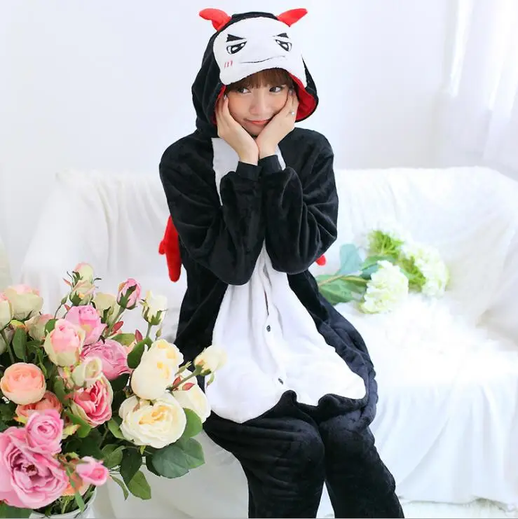 Winter Clothing Animal Evil Demon Women Men Unisex Onesie Long Sleeve Pajama Flannel Cosplay Sleepwear Set Couple Clothes
Winter Clothing Animal Evil Demon Women Men Unisex Onesie Long Sleeve Pajama Flannel Cosplay Sleepwear Set Couple Clothes