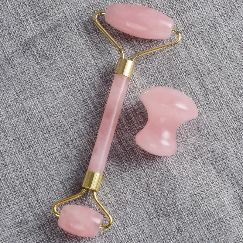Facial Massage Guasha Tool 2 in 1 Natural Rose Quartz Facial Roller And Guasha Massage Scraper Set Anti Aging Cellulite
Facial Massage Guasha Tool 2 in 1 Natural Rose Quartz Facial Roller And Guasha Massage Scraper Set Anti Aging Cellulite