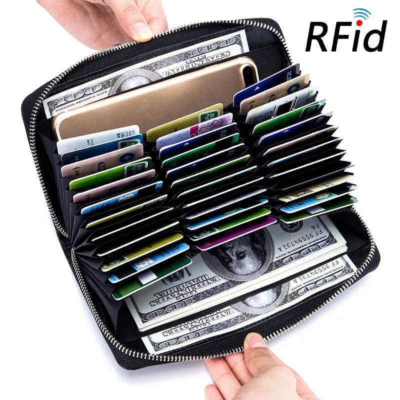 Rfid 36 Slots Genuine Leather Women Wallet Many Departments Female Wallet Clutch High Quality Card Holder Ladies Purse Carteira
Rfid 36 Slots Genuine Leather Women Wallet Many Departments Female Wallet Clutch High Quality Card Holder Ladies Purse Carteira