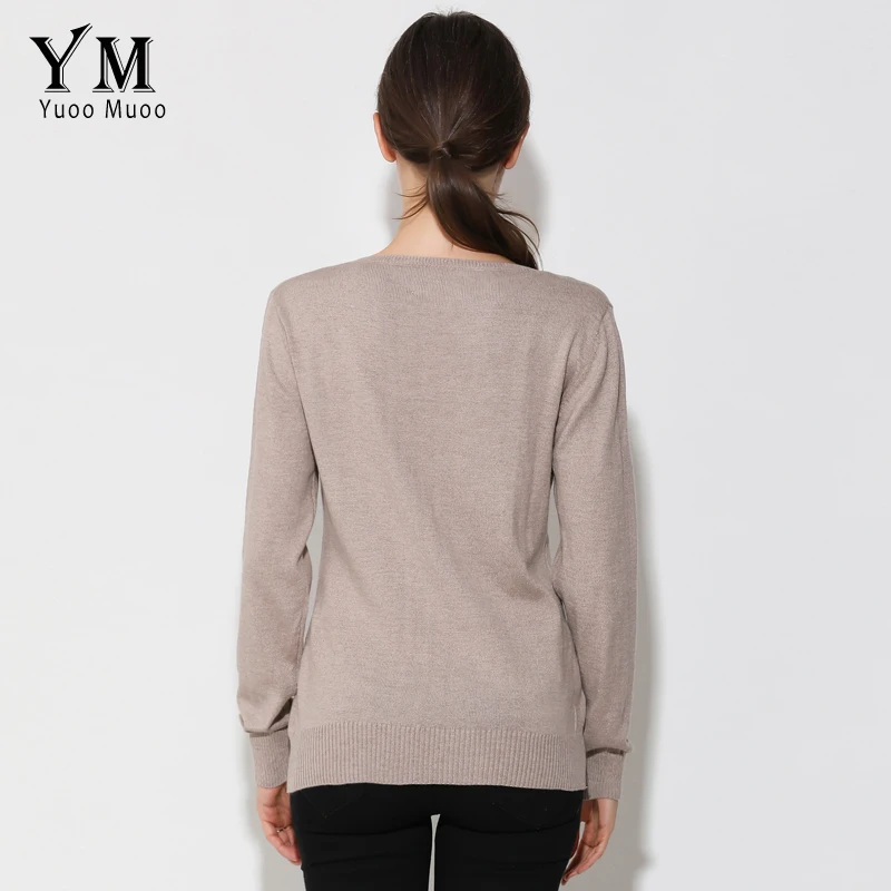 YuooMuoo High Quality Sweater Women V-neck Pullover Solid Winter Tops Casual Knitted Sweater for Women Autumn Plus Size Sweater
YuooMuoo High Quality Sweater Women V-neck Pullover Solid Winter Tops Casual Knitted Sweater for Women Autumn Plus Size Sweater