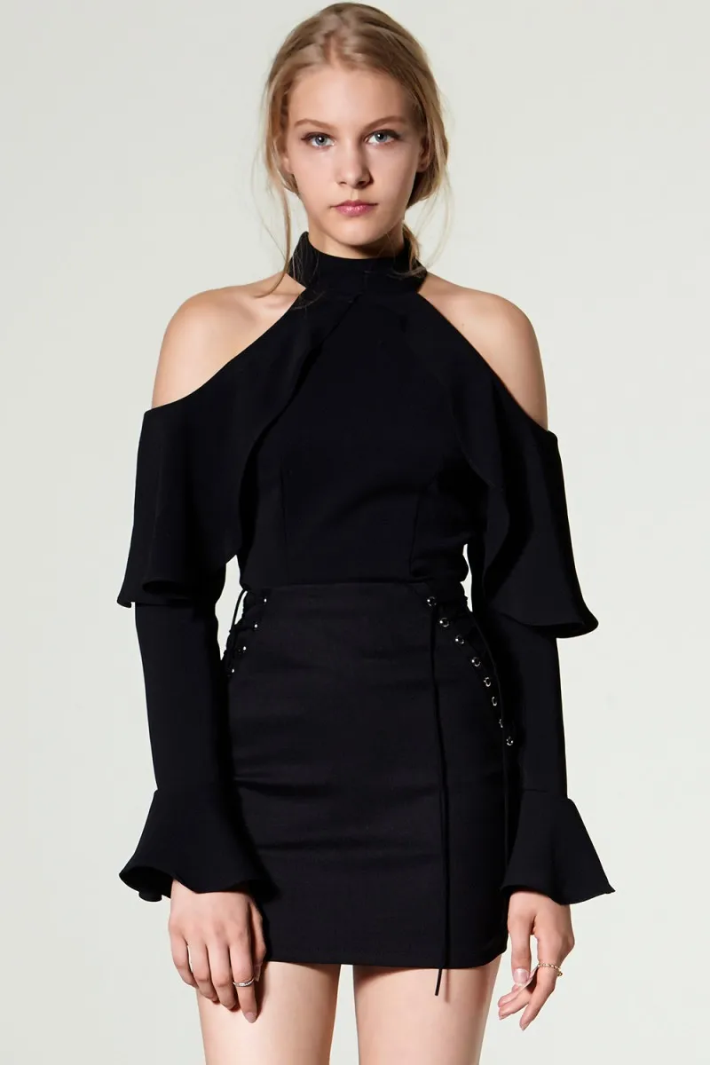 AEL Women Blouse Long Flare Sleeve Flouncing Shirts Off shoulder Elegant Halter Female Blouse Spring Summer Fashion Top 2019
AEL Women Blouse Long Flare Sleeve Flouncing Shirts Off shoulder Elegant Halter Female Blouse Spring Summer Fashion Top 2019