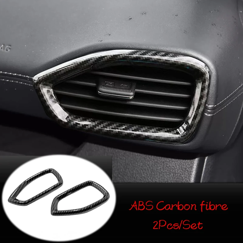 Для Hyundai Santa FE 2018 2019 2020 ABS матовое/углеродное волокно Автомобильная левая и правая