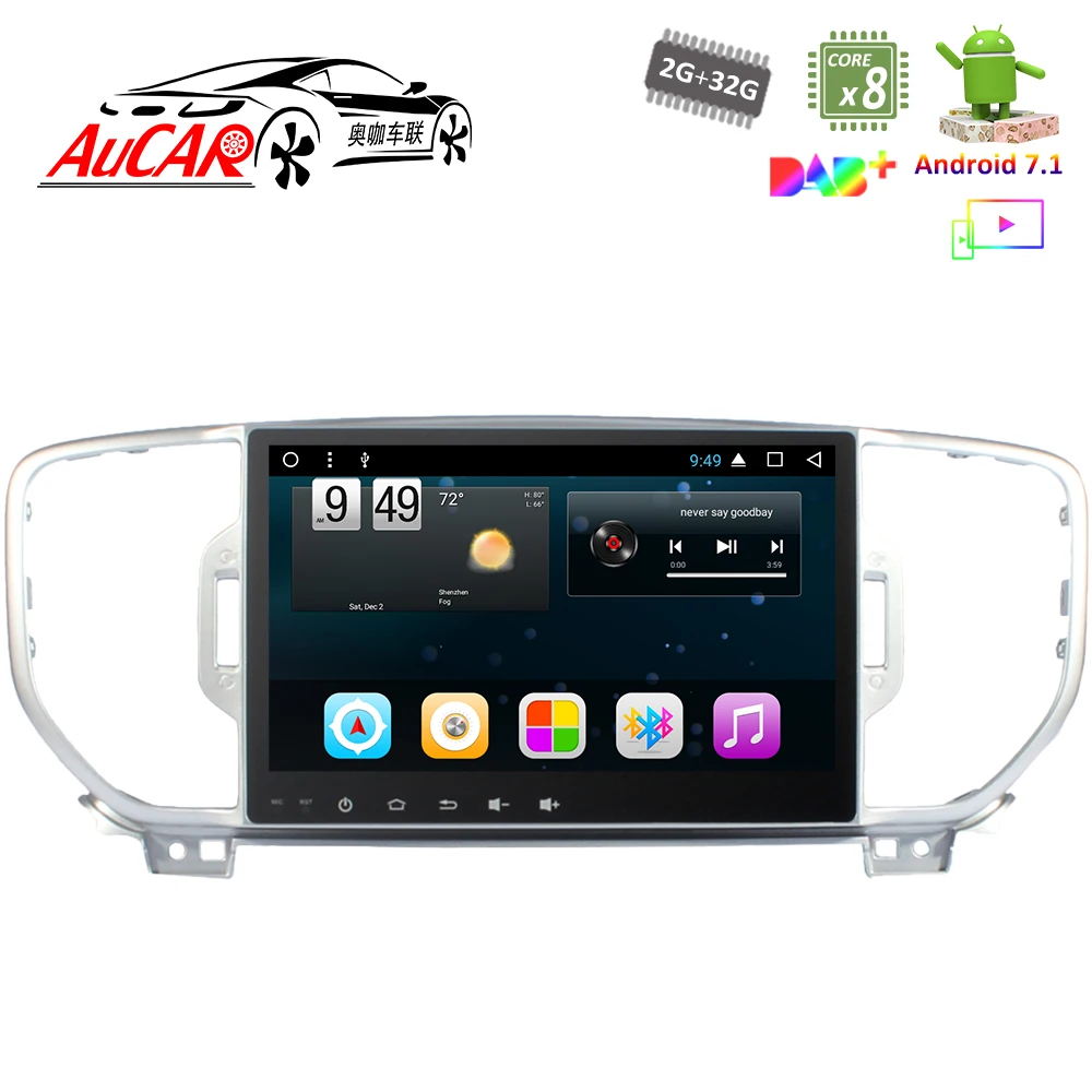 Android 7.1 9" Car DVD Player GPS Navigation system for Kia Sportage KX5 2016 2017 HD Bluetooth Radio WIFI 4G Stereo IPS
Android 7.1 9" Car DVD Player GPS Navigation system for Kia Sportage KX5 2016 2017 HD Bluetooth Radio WIFI 4G Stereo IPS