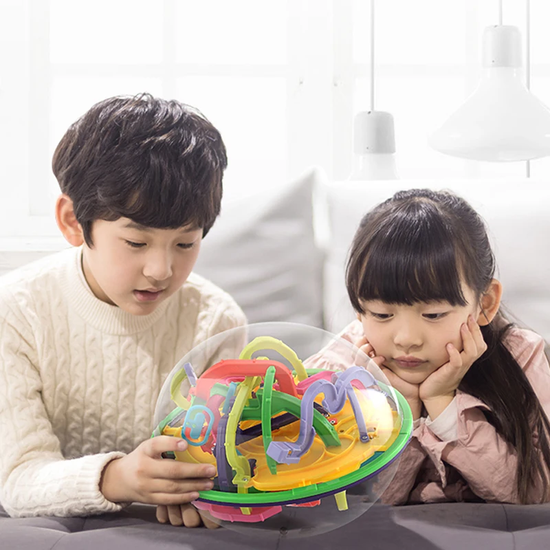 Hot 100 Step 3D magic ball puzzle Magic Rolling Globe Ball Toys Intellect Labyrinth Sphere Toys Challenging Barriers Game
Hot 100 Step 3D magic ball puzzle Magic Rolling Globe Ball Toys Intellect Labyrinth Sphere Toys Challenging Barriers Game