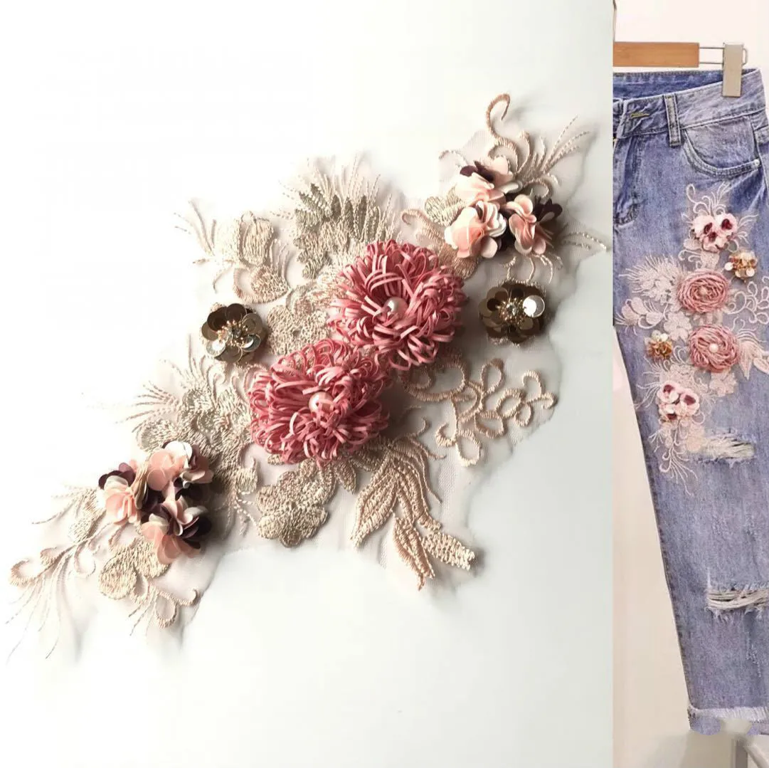 Color embroidery handmade flowers DIY jeans skirt with cloth patch stickers personalized decorative embroidered stickers
Color embroidery handmade flowers DIY jeans skirt with cloth patch stickers personalized decorative embroidered stickers