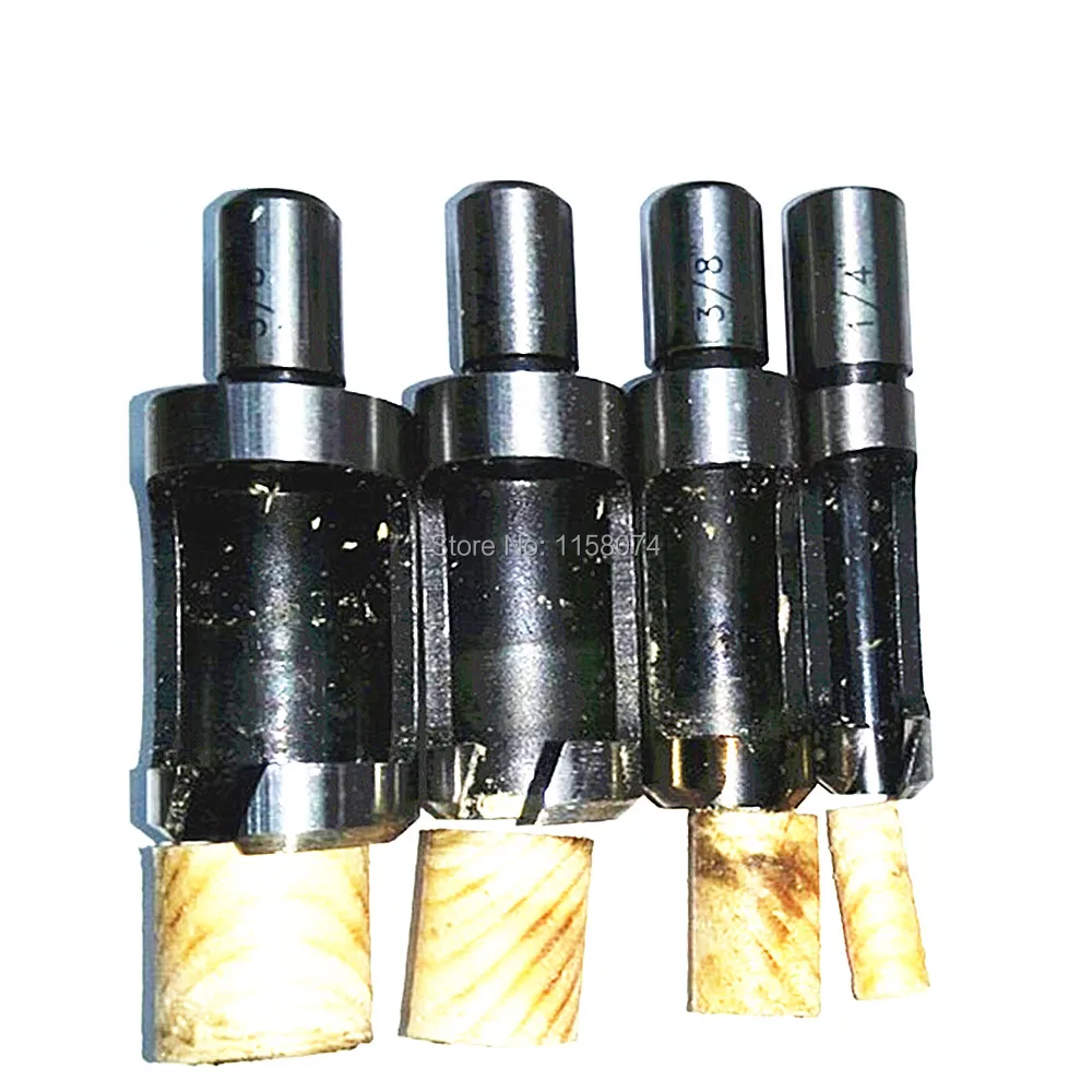 4pcs Sae Wood Plug Cutter Woodworking Drill Bit Power Tools 1/4" 3/8" 1/2" 5/8" Plug Hole Cutter Tenon Wood Cut Dowel Maker Bit
4pcs Sae Wood Plug Cutter Woodworking Drill Bit Power Tools 1/4" 3/8" 1/2" 5/8" Plug Hole Cutter Tenon Wood Cut Dowel Maker Bit