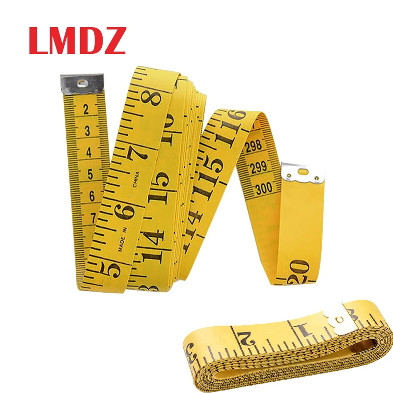 

LMDZ 1Pcs Body Measuring Ruler Sewing Tailor Tape Measure Soft 300cm Sewing Ruler Meter Sewing Measuring Tape